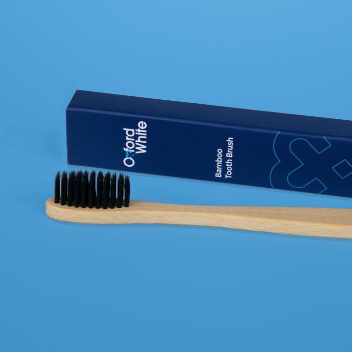 Biodegradable bamboo toothbrush for sensitive gums and enamel protection